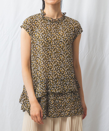 NARACAMICIE | スモールフラワープリーツブラウス(シャツ/ブラウス)