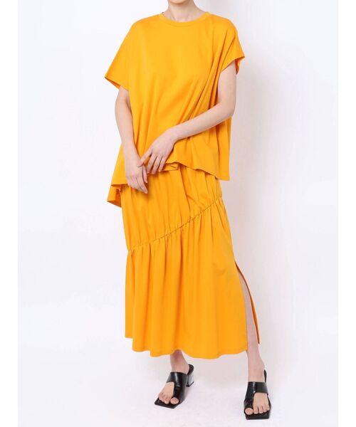 ELENDEEK（エレンディーク）の「アシンメトリーカットソー（Tシャツ/カットソー・レディース・オフホワイト/ブラック/オレンジ・FREE）」の15枚目の写真