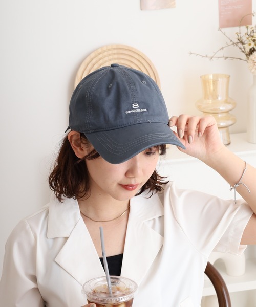 FUNALIVE（ファンアライブ）の「RUCCHE　刺繍CAP（キャップ・メンズ・ベージュ/アイボリー/ブラック/ブラック系その他3/ネイビー/グリーン系その他/グリーン/ブルー/ブルー系その他3/ブラック系その他2/ブラック系その他/ブラック系その他4/グレー系その他/ブルー系その他/ブルー系その他2/ベージュ系その他3/ホワイト系その他/レッド/ベージュ系その他4/ホワイト/ピンク/グレー/ベージュ系その他2/ベージュ系その他/イエロー/オリーブ/サックスブルー/ブラウン/ピンク系/レッド系/アイボリー系4/オリーブ系/ネイビー系/ネイビー系1/ネイビー系2/ネイビー系3/ブラック系1/ライトグレー系/ブラウン系/アイボリー系1/アイボリー系2/アイボリー系3/ベージュ系その他6/ベージュ系その他7/ブルー系その他4/ブラック系/ブラック系その他7/グレー系その他2/ベージュ系その他5/ホワイト系その他2/ブラック系その他5/ブラック系その他6/ワイン/チャコール/レッド系その他/グレー系その他3・FREE/F）」の17枚目の写真