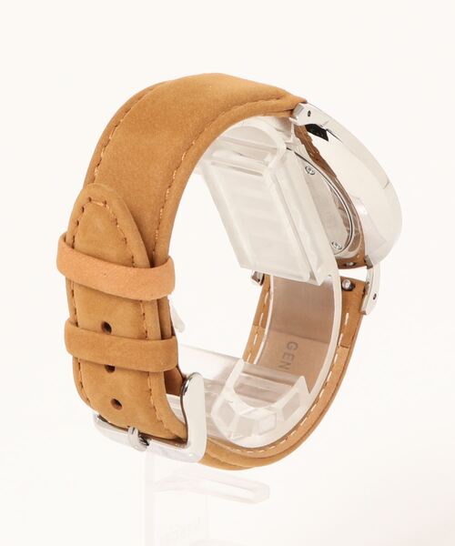 KAPTEN&SON（キャプテンアンドサン）の「【KAPTEN&SON】シルバー　40mm　ブラック　レザーバンド（アナログ腕時計・レディース・ナチュラル/ライトブラウン/ライトブルー/ライラック/グレイッシュベージュ・FREE）」の10枚目の写真