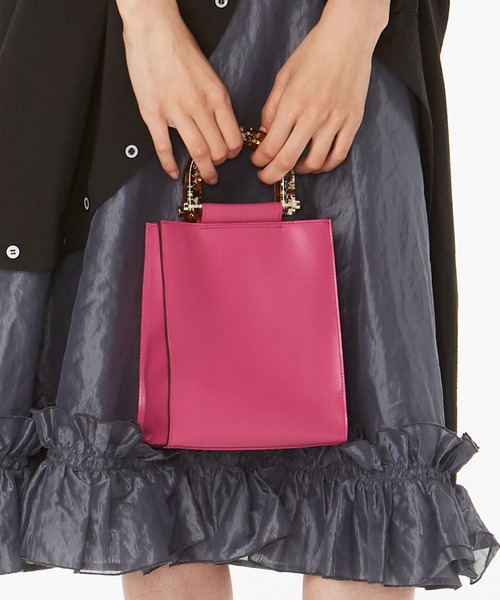 ANEVER（アンエバー）の「【AMARYLLIS】レザー ミニトート（ショルダーバッグ・レディース・ホワイト系/ブラック系/ベージュ系/ブルー系/ピンク系・F）」の12枚目の写真