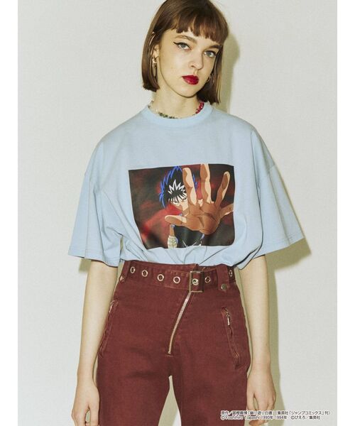 jouetie（ジュエティ）の「『幽☆遊☆白書』飛影 BIG Tシャツ【ユニセックス】（Tシャツ/カットソー・レディース・オフホワイト/ブラック/ライトブルー・MEDIUM）」の17枚目の写真
