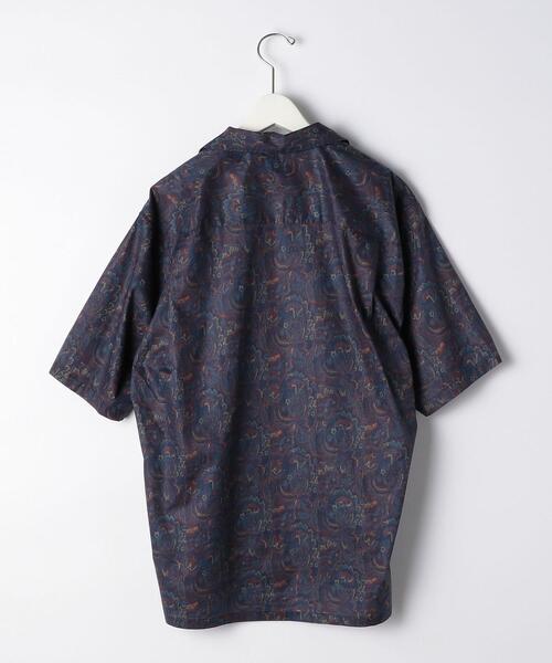 green label relaxing（グリーンレーベルリラクシング）の「[ ミュルーズ ] MULHOUSE オープンカラー 半袖シャツ ②（シャツ/ブラウス・メンズ・グレー/ベージュ/ロイヤルブルー/ワインレッド・LARGE/MEDIUM/SMALL）」の13枚目の写真