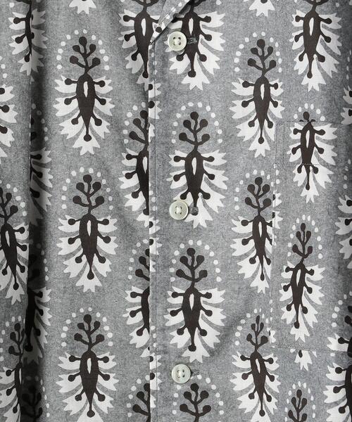 green label relaxing（グリーンレーベルリラクシング）の「[ ミュルーズ ] MULHOUSE オープンカラー 半袖シャツ ②（シャツ/ブラウス・メンズ・グレー/ベージュ/ロイヤルブルー/ワインレッド・LARGE/MEDIUM/SMALL）」の18枚目の写真