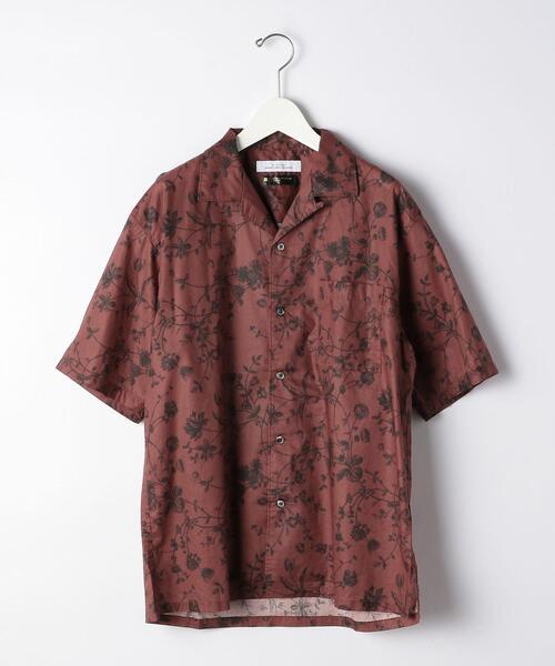 green label relaxing（グリーンレーベルリラクシング）の「[ ミュルーズ ] MULHOUSE オープンカラー 半袖シャツ ②（シャツ/ブラウス・メンズ・グレー/ベージュ/ロイヤルブルー/ワインレッド・LARGE/MEDIUM/SMALL）」の21枚目の写真