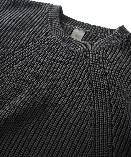 SHAREEF(シャリーフ)の「RIB KNIT(ニット/セーター・メンズ・ライトグレー/ブラック/ミント・2/1)」の11枚目の写真