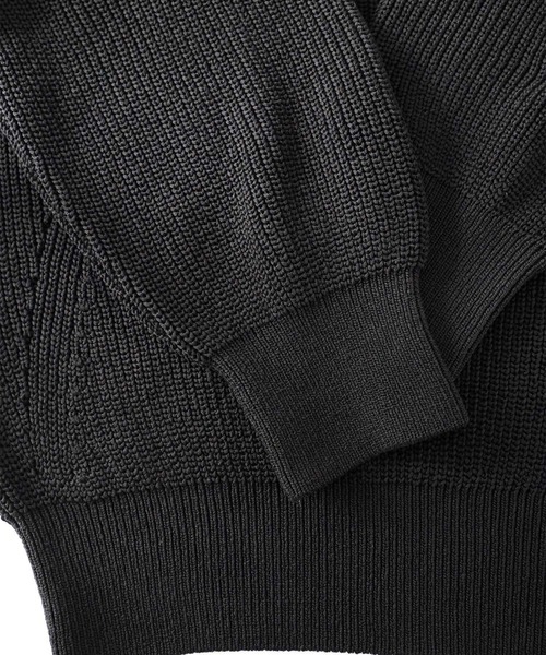 SHAREEF(シャリーフ)の「RIB KNIT(ニット/セーター・メンズ・ライトグレー/ブラック/ミント・2/1)」の12枚目の写真