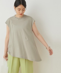 変形ドレープTシャツ