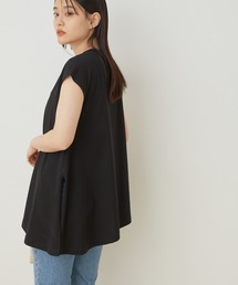 変形ドレープTシャツ