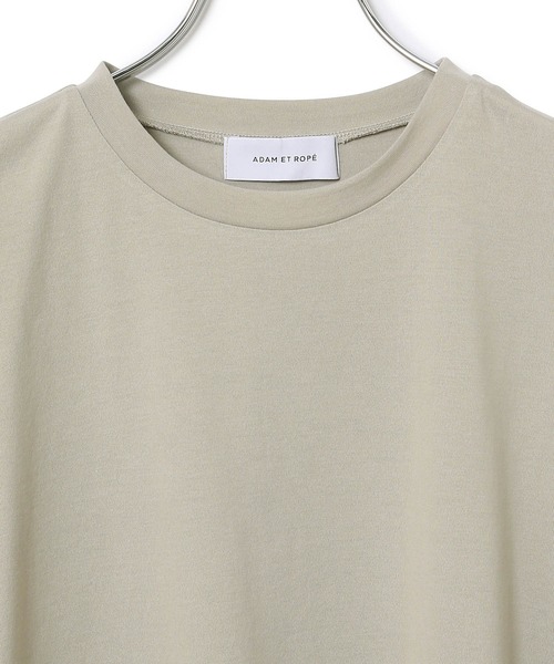 ADAM ET ROPE'(アダムエロペ)の「変形ドレープTシャツ(Tシャツ/カットソー・レディース・ラベンダー/グレー/ホワイト/ブラック・FREE)」の16枚目の写真