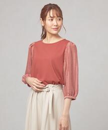 closet story | ＜closet stoty（クローゼットストーリー）＞ ソデジャカード 7SL カットソー(Tシャツ/カットソー)