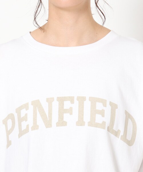 PENFIELD USA(ペンフィールドユーエスエー)の「◆【PENFIELD/ペンフィールド】ロゴTシャツ(Tシャツ/カットソー・レディース・チャコールグレー/オフホワイト/モスグリーン・11/12)」の12枚目の写真