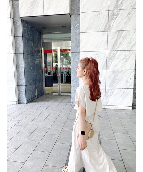 JUMELLE（ジュメロ）の「Tシャツワンピース（ワンピース・レディース・ベージュ/チャコール・SMALL/MEDIUM）」の15枚目の写真