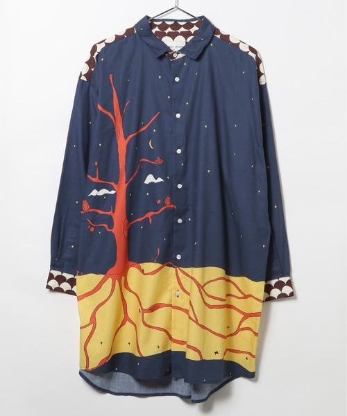 配送員設置送料無料 ツモリチサト Niko And コラボシャツワンピース クリアランス