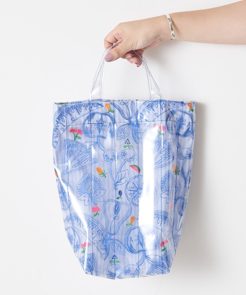 BEARDSLEY（ビアズリー）の「フルーツ刺繍BAG（トートバッグ・レディース・ブルー・FREE）」の6枚目の写真