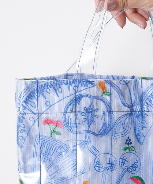 BEARDSLEY（ビアズリー）の「フルーツ刺繍BAG（トートバッグ・レディース・ブルー・FREE）」の3枚目の写真