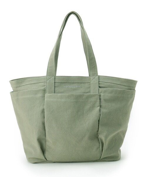 BASECONTROL（ベースコントロール）の「◆洗える コットンキャンバス / ナイロン ガーデニングトートバッグ（トートバッグ・メンズ・ブラック/ベージュ/カーキ/ダークグレー・99）」の4枚目の写真