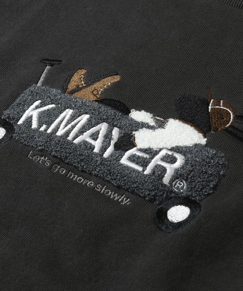KRIFF MAYER Kid's Collection（クリフメイヤーキッズコレクション）の「裏毛刺繍スウェット(カート)（スウェット・キッズ・レンガ/ベージュ/チャコール/グレー/グリーン・160/130/150/120/170/140）」の8枚目の写真