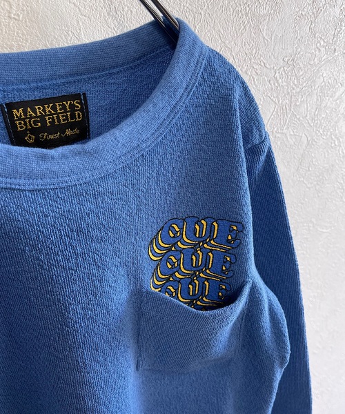 BIG FIELD（ビッグフィールド）の「パイルポケットロンT（80～150cm）（Tシャツ/カットソー・キッズ・オフホワイト/ブルー/イエロー・80/90/95/100/110/120/130/140/150）」の5枚目の写真