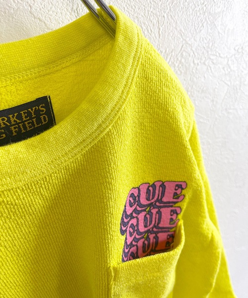 BIG FIELD（ビッグフィールド）の「パイルポケットロンT（80～150cm）（Tシャツ/カットソー・キッズ・オフホワイト/ブルー/イエロー・80/90/95/100/110/120/130/140/150）」の8枚目の写真