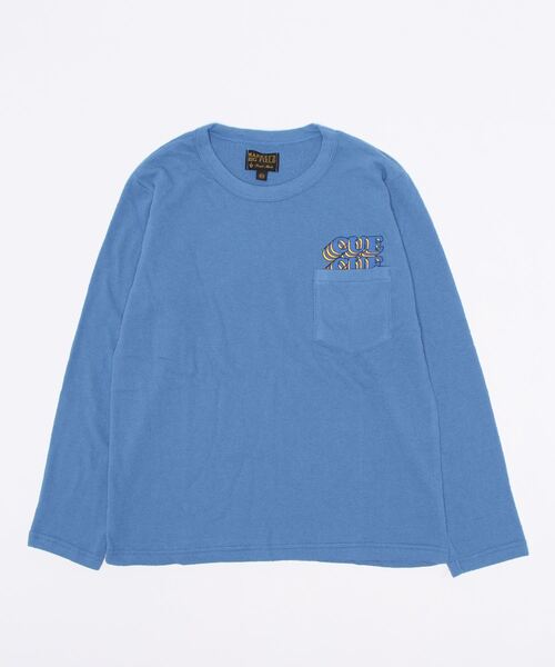 BIG FIELD（ビッグフィールド）の「パイルポケットロンT（80～150cm）（Tシャツ/カットソー・キッズ・オフホワイト/ブルー/イエロー・80/90/95/100/110/120/130/140/150）」の10枚目の写真