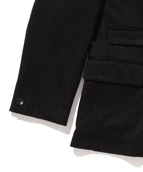 VAPORIZE（ヴェイパライズ）の「VAPORIZE / Peach Skin Double Breasted Jacket（テーラードジャケット・メンズ・ブラック/ベージュ・SMALL/MEDIUM/LARGE/X-LARGE）」の8枚目の写真