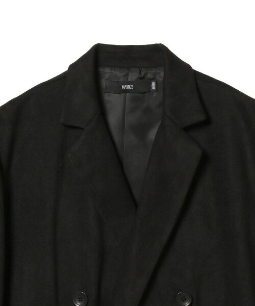 VAPORIZE（ヴェイパライズ）の「VAPORIZE / Peach Skin Double Breasted Jacket（テーラードジャケット・メンズ・ブラック/ベージュ・SMALL/MEDIUM/LARGE/X-LARGE）」の16枚目の写真