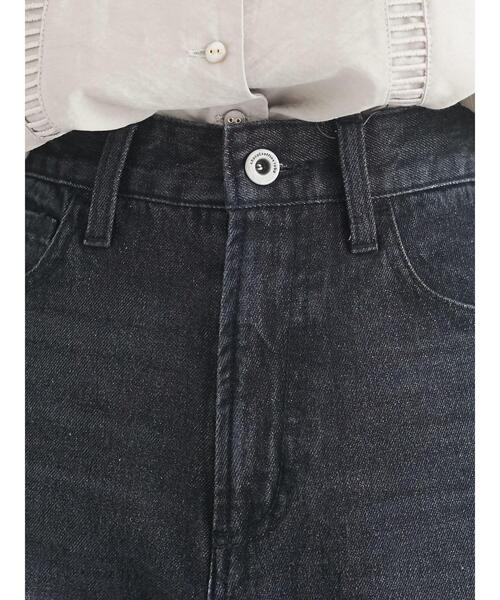 Green　Parks（グリーンパークス）の「カットオフテーパードデニム＊（デニムパンツ・レディース・ブラック/インディゴブルー・S/M/L）」の16枚目の写真