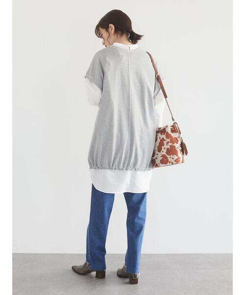 Green　Parks（グリーンパークス）の「カットオフテーパードデニム＊（デニムパンツ・レディース・ブラック/インディゴブルー・S/M/L）」の14枚目の写真