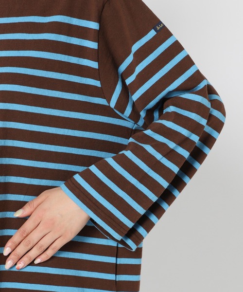 plage（プラージュ）の「【LE MINOR/ルミノア 】SP BDR LONG チュニック◆（Tシャツ/カットソー・レディース・ブラウン/サックスブルー・FREE）」の11枚目の写真