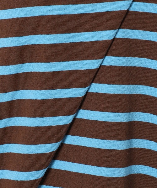 plage（プラージュ）の「【LE MINOR/ルミノア 】SP BDR LONG チュニック◆（Tシャツ/カットソー・レディース・ブラウン/サックスブルー・FREE）」の14枚目の写真