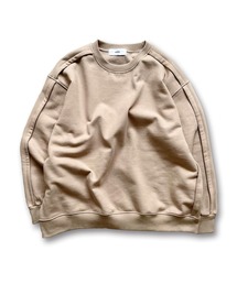 natto（ナット）の「【ユニセックスアイテム】crew neck rough sweat / 裏起毛オーバーサイズクルーネックラフスウェット（スウェット）」