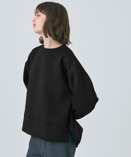 coca（coca）（コカ）の「＼新色登場／カバー力120％！ハリ感ダンボールプルオーバー（スウェット・レディース・チャコールグレー/アイボリー/グレー系その他/ネイビー/ブラック/グリーン/ベージュ/ブルー/ライトグリーン/パープル/ピンク/ダークベージュ/ホワイト/ライトベージュ/チャコール・M/L）」の22枚目の写真