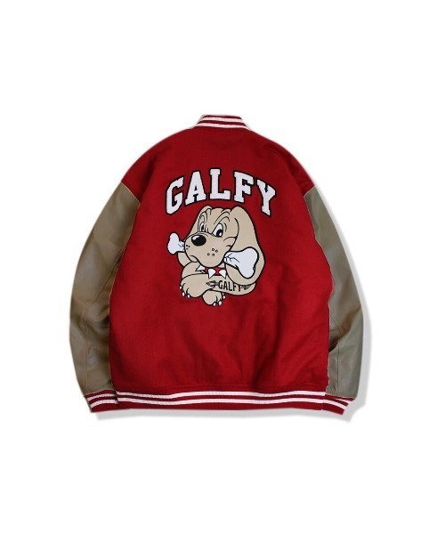 GALFY（ガルフィー）の「【GALFY】わんわん大学JKT（スタジャン・レディース・ブラック/レッド/ネイビー・FREE）」の4枚目の写真