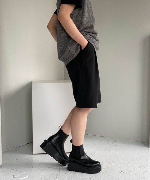 chuclla（チュクラ）の「【chuclla】【2021/AW】Chelsea short boots chs21a028（ブーツ・レディース・ブラック・39/36/40/38/37）」の7枚目の写真