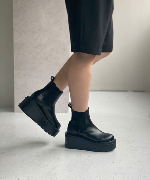 CHELSEA SHORT ブーツ ブラック SHAKA シャカ TREK SHORT CHELSEA AT ショート丈サイドゴア