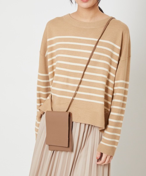 Arnold Palmer（アーノルドパーマー）の「フェイクレザー シェア マルチケース（ショルダーバッグ・レディース・ブラウン/ベージュ/ブラック/イエロー・ﾌﾘ-）」の19枚目の写真