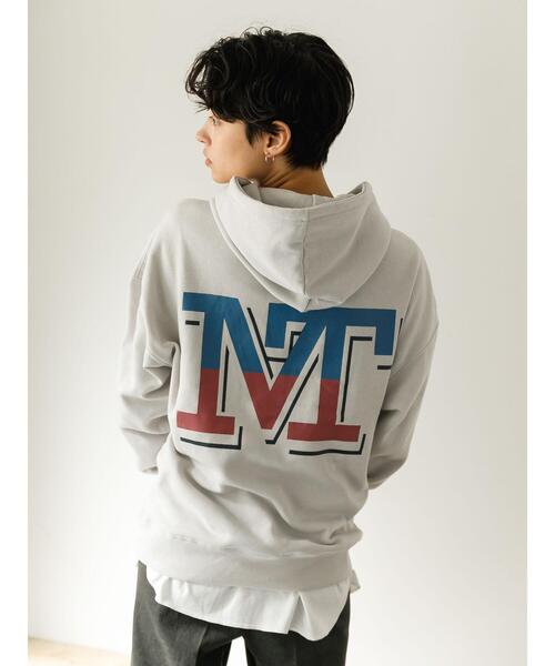 koe（コエ）の「アンチピリング加工TC裏起毛カレッジロゴパーカー*（パーカー・レディース・グリーン/ライトグレー/その他7・L/XL/M）」の4枚目の写真