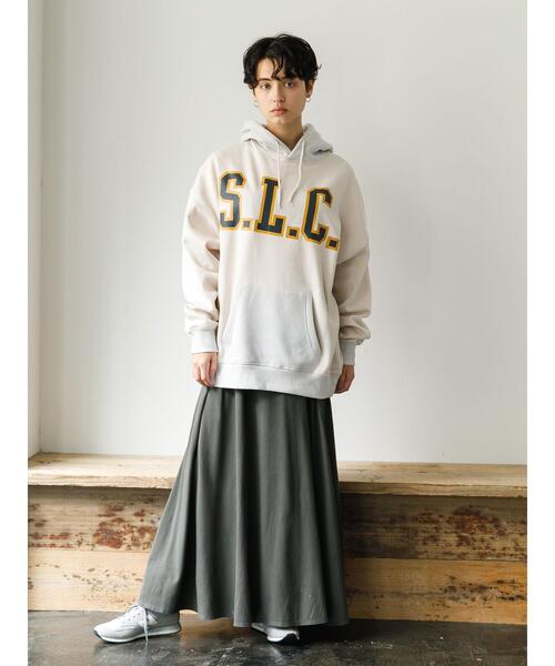 koe（コエ）の「アンチピリング加工TC裏起毛カレッジロゴパーカー*（パーカー・レディース・グリーン/ライトグレー/その他7・L/XL/M）」の16枚目の写真