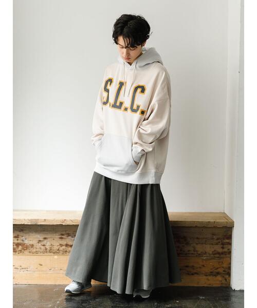 koe（コエ）の「アンチピリング加工TC裏起毛カレッジロゴパーカー*（パーカー・レディース・グリーン/ライトグレー/その他7・L/XL/M）」の17枚目の写真