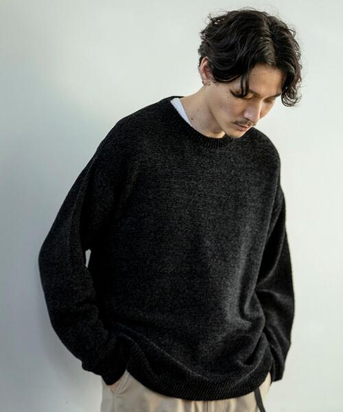 coen（コーエン）の「モールガータークルーネックニット（ニット/セーター・メンズ・ライトブルー/ブラック/オレンジ/ケリー・SMALL/MEDIUM/LARGE/X-LARGE）」の5枚目の写真