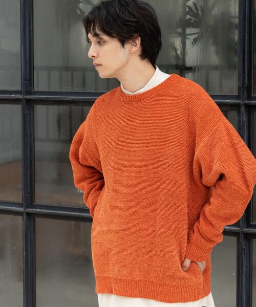 coen（コーエン）の「モールガータークルーネックニット（ニット/セーター・メンズ・ライトブルー/ブラック/オレンジ/ケリー・SMALL/MEDIUM/LARGE/X-LARGE）」の9枚目の写真