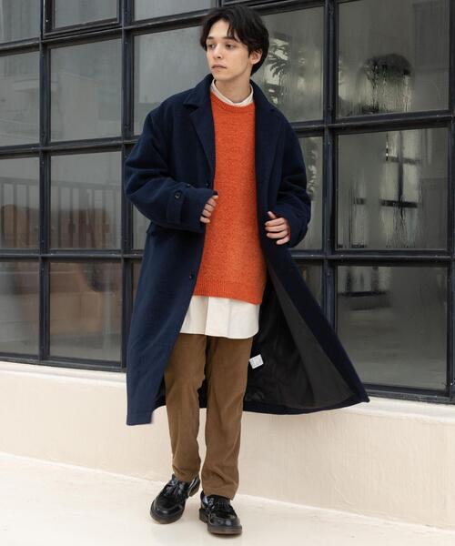 coen（コーエン）の「モールガータークルーネックニット（ニット/セーター・メンズ・ライトブルー/ブラック/オレンジ/ケリー・SMALL/MEDIUM/LARGE/X-LARGE）」の12枚目の写真