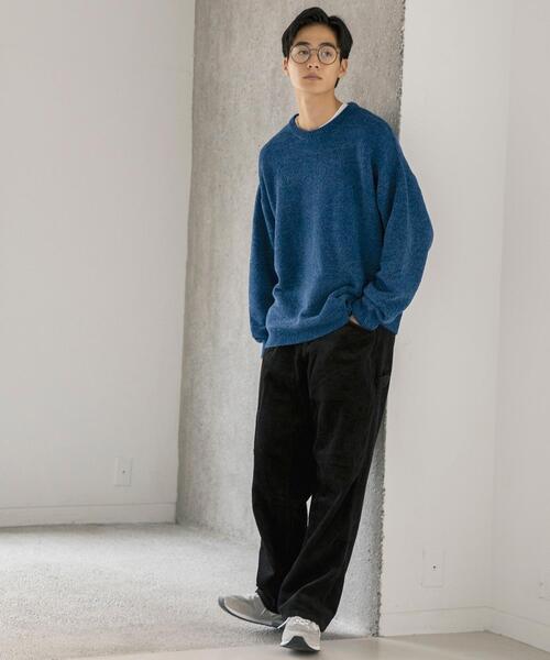 coen（コーエン）の「モールガータークルーネックニット（ニット/セーター・メンズ・ライトブルー/ブラック/オレンジ/ケリー・SMALL/MEDIUM/LARGE/X-LARGE）」の16枚目の写真