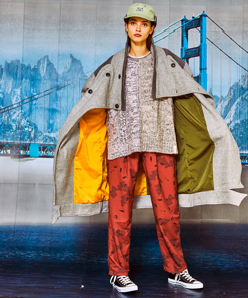 And A（アンドエー）の「AlexanderLeeChang アレキサンダーリーチャン / SAKASAMA LONG P COAT オーバーサイズ サカサマロングピーコート / AC032106（ピーコート・メンズ・グレー/ネイビー/ベージュ・2/3）」の18枚目の写真