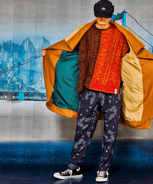 And A（アンドエー）の「AlexanderLeeChang アレキサンダーリーチャン / SAKASAMA LONG P COAT オーバーサイズ サカサマロングピーコート / AC032106（ピーコート・メンズ・グレー/ネイビー/ベージュ・2/3）」の8枚目の写真