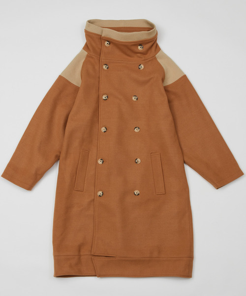 And A（アンドエー）の「AlexanderLeeChang アレキサンダーリーチャン / SAKASAMA LONG P COAT オーバーサイズ サカサマロングピーコート / AC032106（ピーコート・メンズ・グレー/ネイビー/ベージュ・2/3）」の9枚目の写真