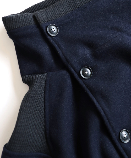 And A（アンドエー）の「AlexanderLeeChang アレキサンダーリーチャン / SAKASAMA LONG P COAT オーバーサイズ サカサマロングピーコート / AC032106（ピーコート・メンズ・グレー/ネイビー/ベージュ・2/3）」の16枚目の写真