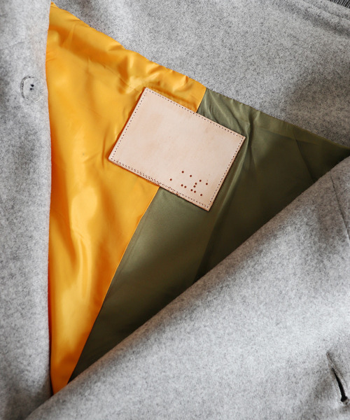 And A（アンドエー）の「AlexanderLeeChang アレキサンダーリーチャン / SAKASAMA LONG P COAT オーバーサイズ サカサマロングピーコート / AC032106（ピーコート・メンズ・グレー/ネイビー/ベージュ・2/3）」の10枚目の写真