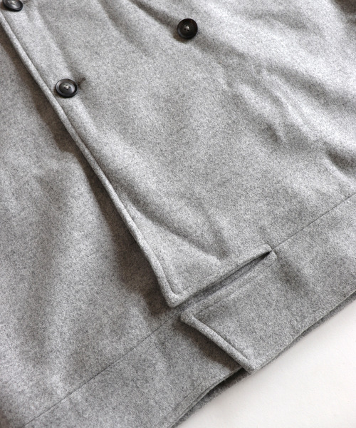 And A（アンドエー）の「AlexanderLeeChang アレキサンダーリーチャン / SAKASAMA LONG P COAT オーバーサイズ サカサマロングピーコート / AC032106（ピーコート・メンズ・グレー/ネイビー/ベージュ・2/3）」の21枚目の写真